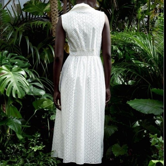 Zara NWT openwork embroidered midi dress 3017/653 - Picture 3 of 8